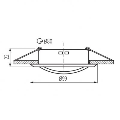 Oprawa punktowa oczko ALOR DTO-B  26796 KANLUX (26796)